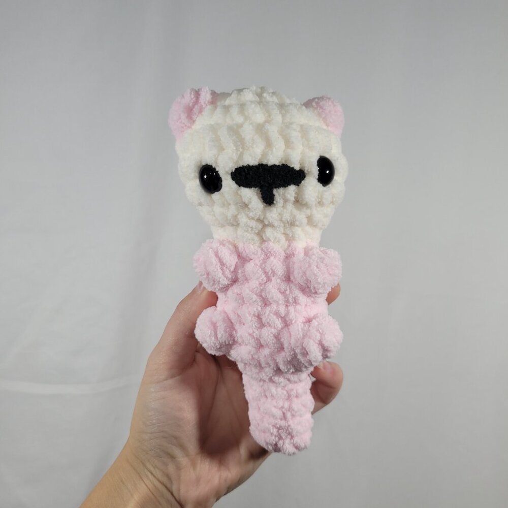 Crochet Otter Plushie | Teal Color | Handmade Gifts - Picture 4 of 5